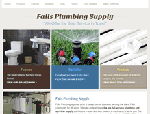 Tablet Screenshot of fallsplumbingsupply.com